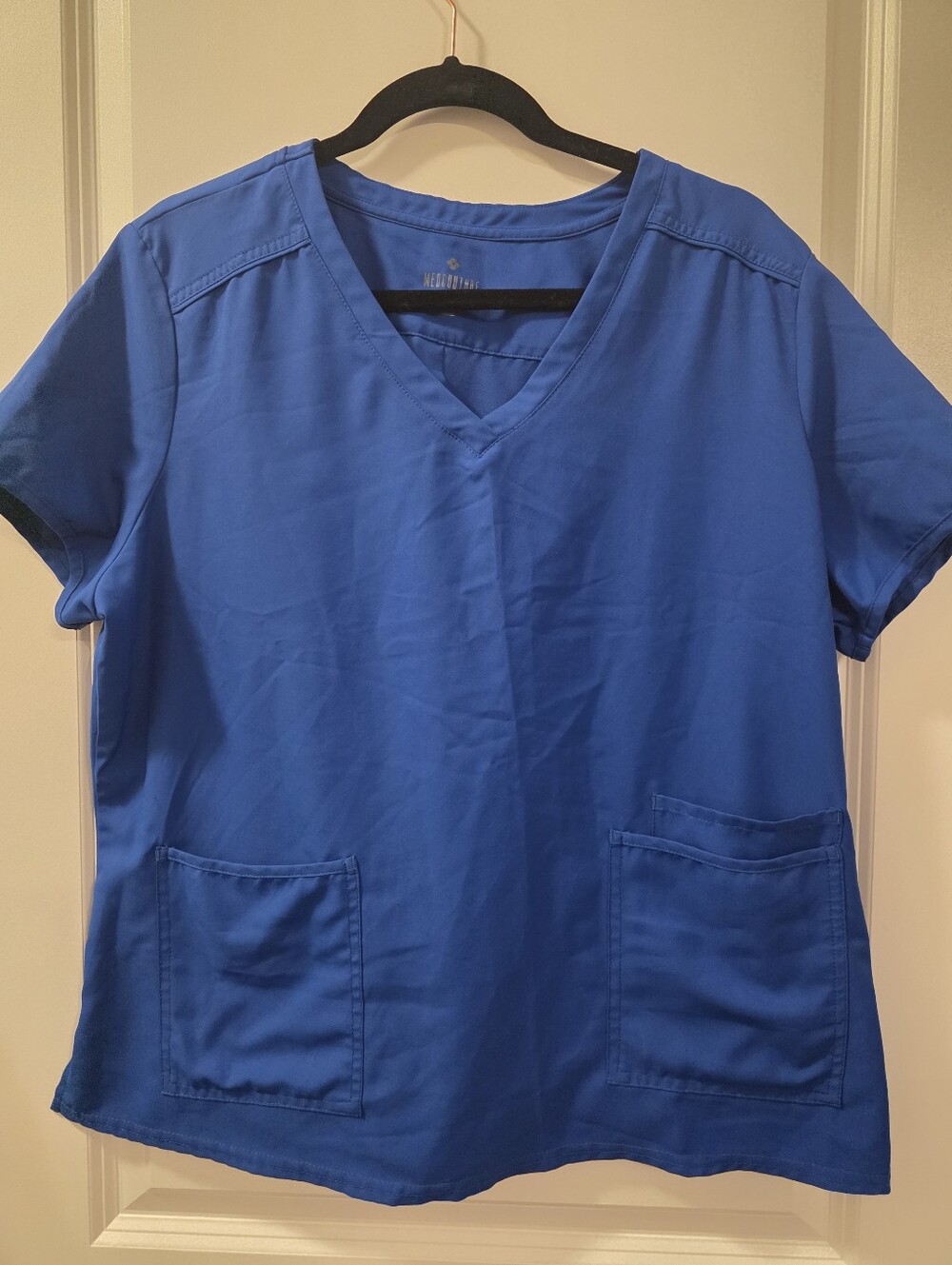 Medcourture Royal Blue V-Neck Medical Scrub Top and Matching pants . XL set